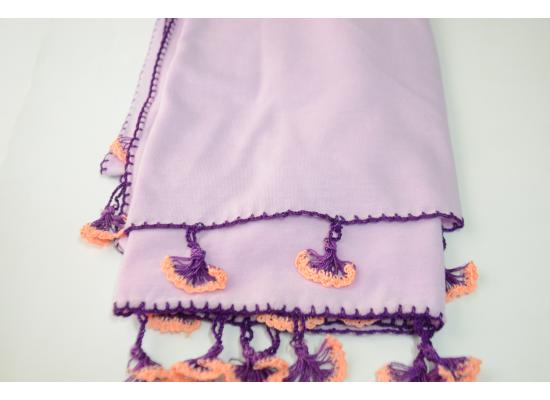 Crochet shawl | Purple color